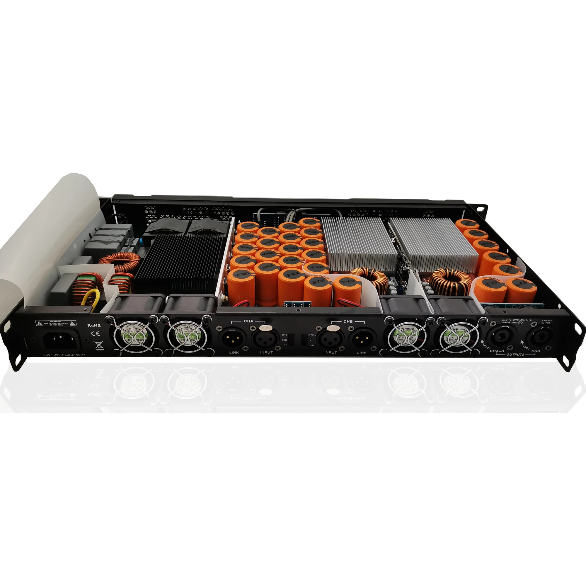 1U Class-D Digital Power Amplifiers 10000W Professional Audio Power Amplifier For Line Array Speakers