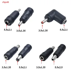 cltgxdd 1piece 5.5 x 2.1/2.5 MM Male/Female To 3.5 x 1.35 mm F-M DC Power Connector Adapter Laptop 5.5*2.1/2.5 to 3.5*1.35mm