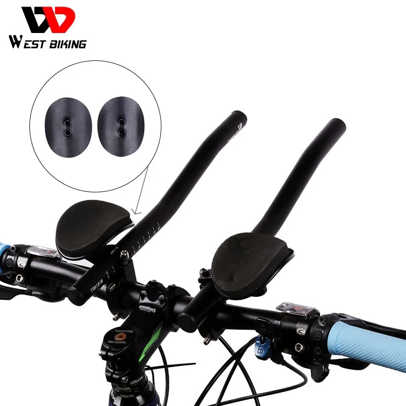 

WEST BIKING Bicycle Rest TT Handlebar Clip Handlebar Extension Triathlon Aerobars Tri Bars MTB Road Bike Cycling Rest Handlebar