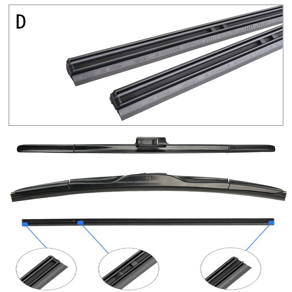 Car Wiper Blade Refill Rubber Band 14 16 17 18 19 20 21 22 23 24 26 28 32 Inch For Lada Opel Jeep Honda Mazda Nissan Accessories