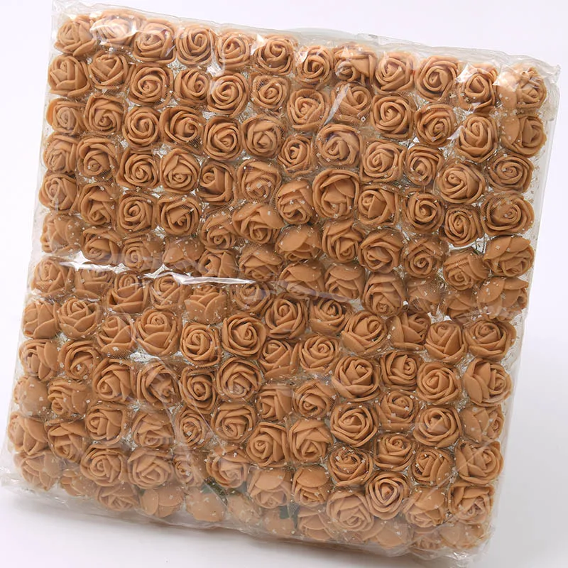 144 stücke Mini Spitze Pe Rose Schaum Blume Köpfe Bouquet Für Hochzeit Hause Dekoration Scrapbooking DIY Kranz Künstliche Blumen – Detail 16
