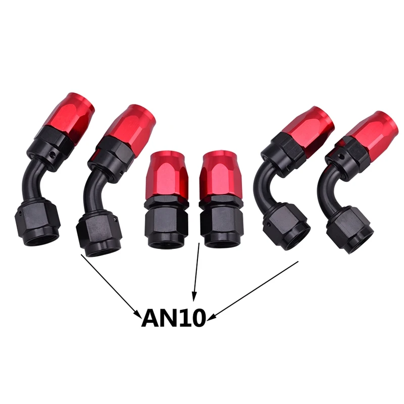 Mangueira trançada de nylon e aço inoxidável an10, adaptador com 3 metros, para óleo, combustível, água