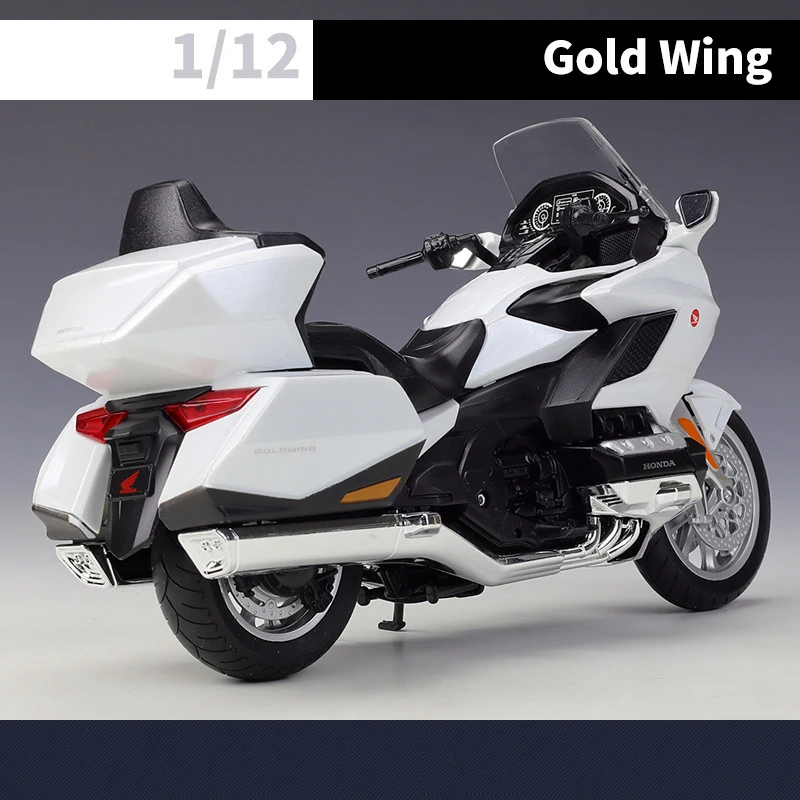 WELLY 1:12 Scale Honda Gold Wing Motorcycle Simulation Alloy Model Adult Collection Decoration Gifts Toys for Boys