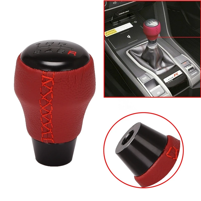 6 Speed MT Car Gear Shift Knob Stick Ball Head Change Lever Knob for Honda Civic Type R 2017-2019 08U92-TEA-110