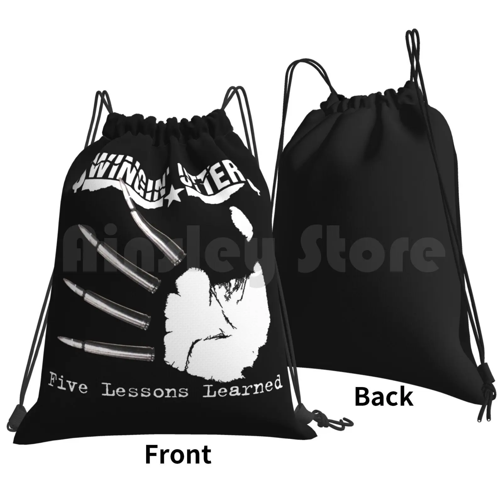 Petty Wage Backpack Drawstring Bags Gym Bag Waterproof Swingin Lagwagon Utters Band Mad Subhumans Caddies Nofx