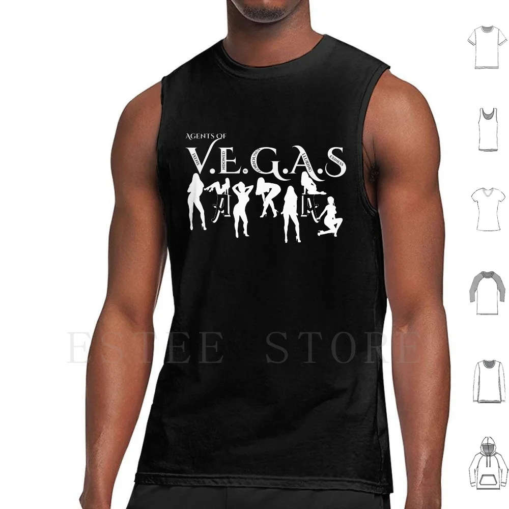 Sexy Agents Of Vegas Tank Tops Vest Sleeveless Vegas Agents Sexy Vixens Gloriously Alluring Sexiness Enchantingly Bodacious