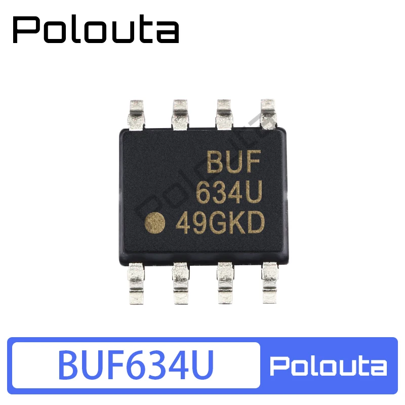 2 Buah/Set Polouta BUF634U BUF634 SOP8 Chip IC Buffer Berkecepatan Tinggi Kit Komponen Akustik DIY Sirkuit Terintegrasi Arduino Nano