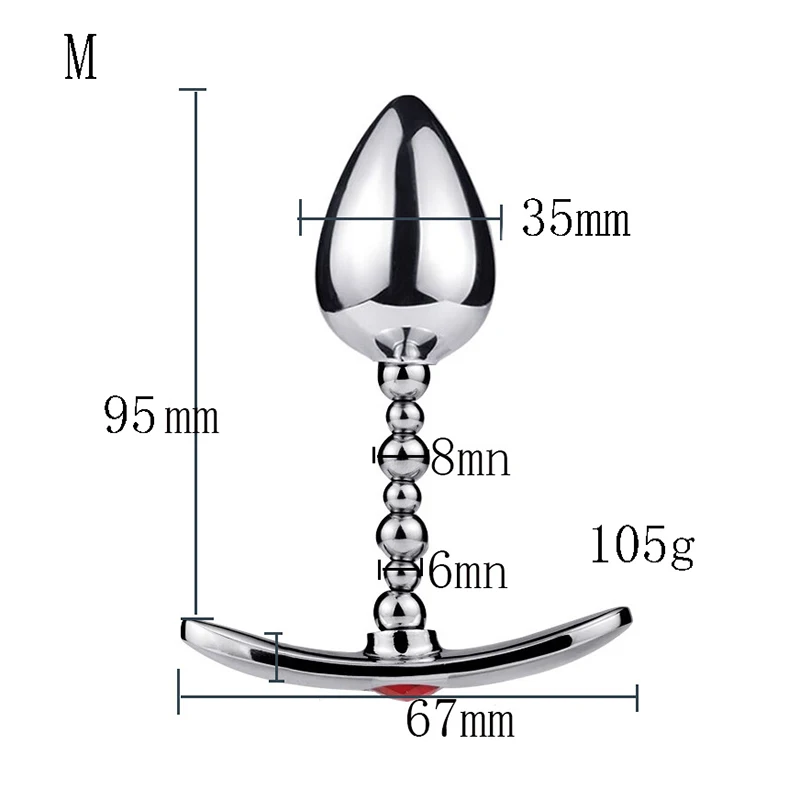 Metal Wearable Swing Anal Plug Masturbators Anal Dilator Vaginal Anus Butt Plug Sex Toy For Men and Women Prostate Massage Dildo