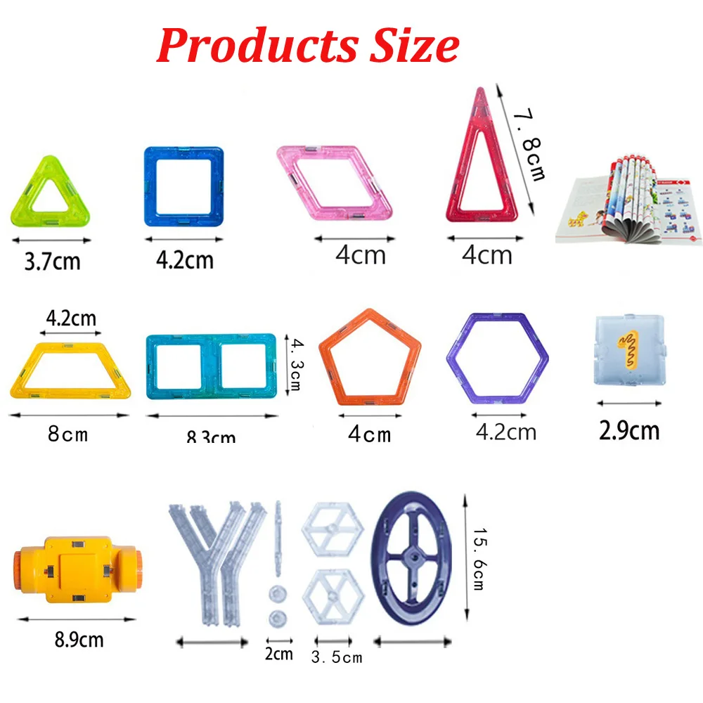 110-184pcs mały rozmiar magnetyczny konstruktor magnes bloki projektant zestaw Model klocki edukacyjne zabawki dla dzieci prezent