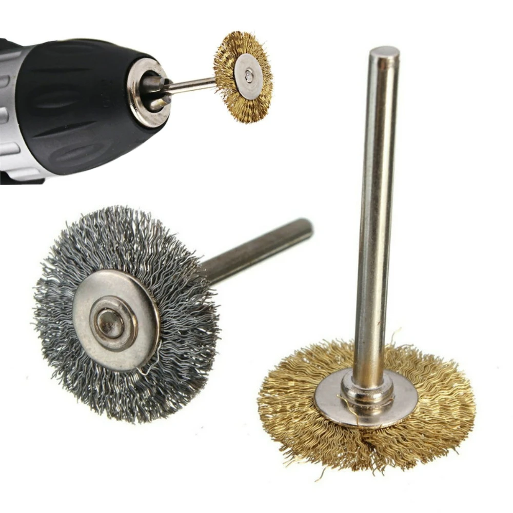 100PCS Polishing Wire Brushes Stainless Steel Polishing Accessories Drill Rotary Grinding Tools Remove Metal Craft