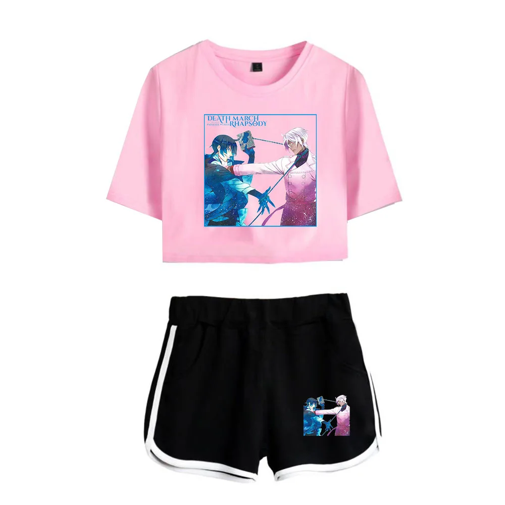 

Summer Women's Sets Anime The Case Study of Vanitas Short Sleeve Crop Top + Shorts Sweat Suits Women Tracksuits Two Piece Outfit
