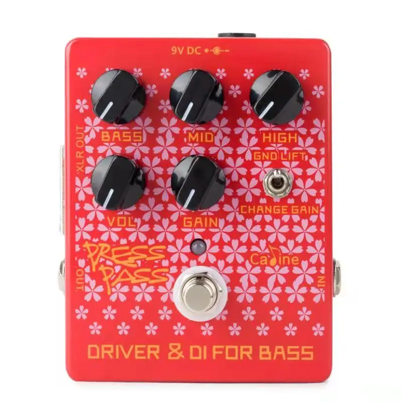 Caline CP-59 Bass Driver + DI Effects Pedal Bass Amp DI Classic Tube Electric Bass Parts & Accessories with True Bypass Design