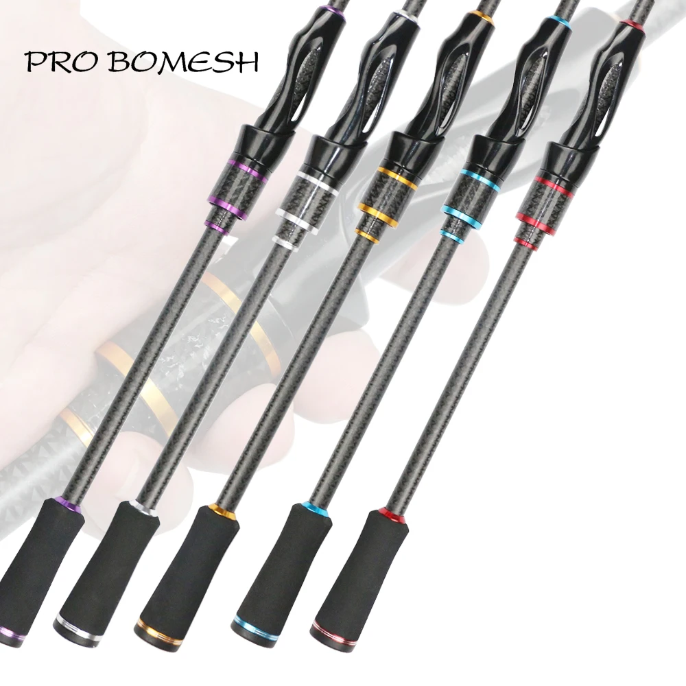 Pro Bomesh 1 Set 50.9g Kevlar Cross 4axis Cross Wrap Inserted Tube Spinning EVA Handle Kit DIY Fishing Rod Pole Accessory Repair