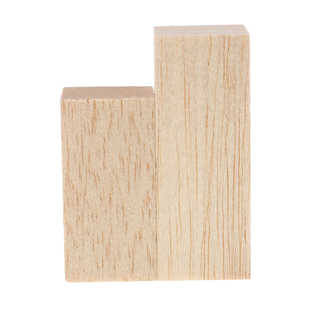 5 Pieces 80/60mm Balsa Wood Stick Unfinished Woodcraft Rectangle Wooden Stick Dowel Blocks 30x30mm