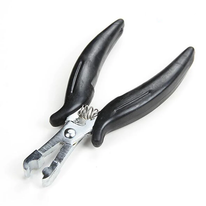 1PC Black handle Stainless Hair Pliers For Hair Extension Tools Multi Functional Hair Extension Pliers U/I/C TIP