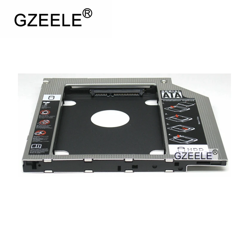 GZEELE laptop accessories 9.5MM 2nd HD HDD SSD Hard Drive Caddy for Lenovo G400S G405s G410S G500s G505s