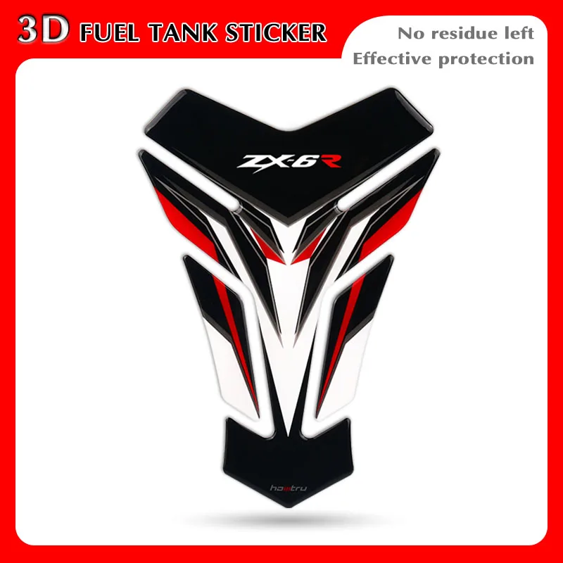 Motorcycle 3D Fuel Tank Pad Protective Stickers Decals For Z750 Z250 Z900 NINJA ZX-6R ZX-9R ZX10R ZX-12R ER-6N