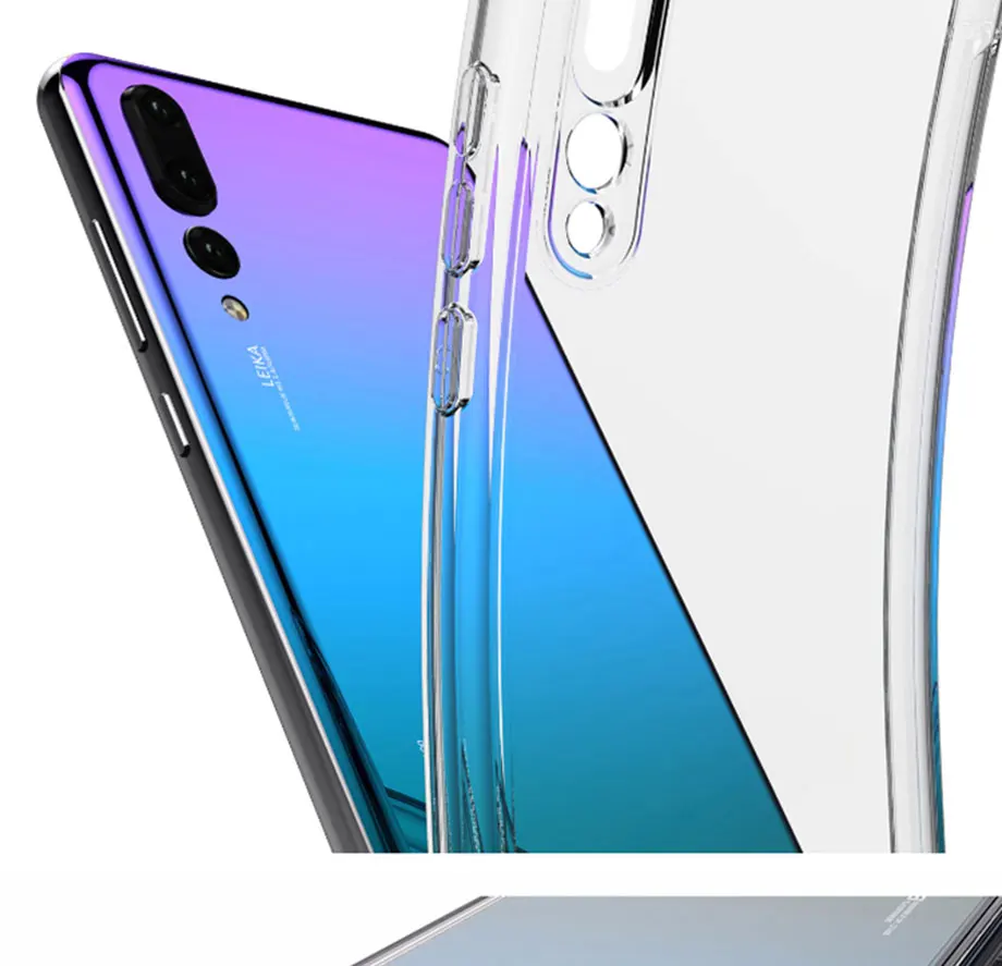 Luxury Soft Case For Huawei P20 P30 Lite Pro Protective Transparent Case Mate 20 30 Lite Honor 20 Lite Pro Silicone Back Cover