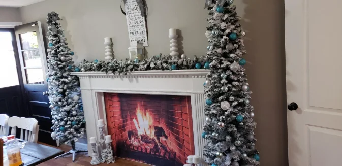 موقع قران-خلفية للتصوير الفوتوغرافي ، مدفأة شتوية ، طوب Exuberant ، حفلة عيد الميلاد ، خلفية استوديو الصور