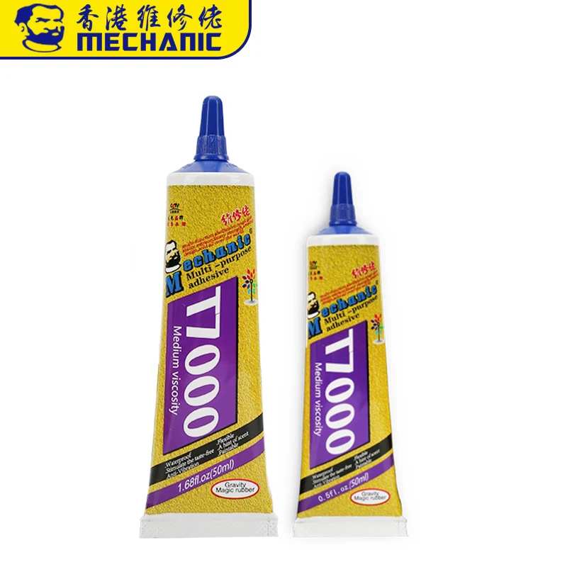 מכונאי T7000 15/50ML שחור דבק אפוקסי שרף דבקים נוזליים טלפון סלולרי LCD מסך מגע תיקון דבק