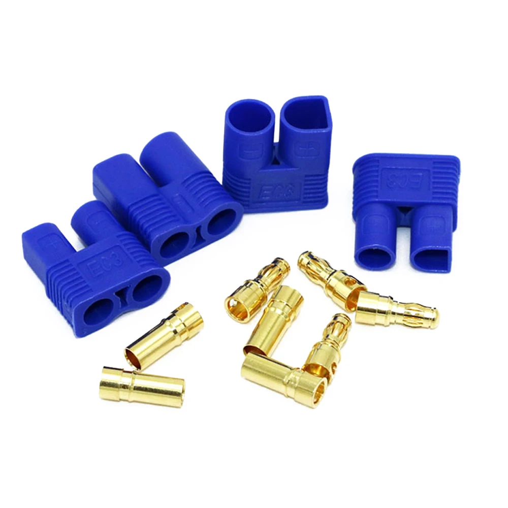 5set/Lot EC3 3mm/EC5 5mm Male Female Golden Bullet Connector Plug For RC ESC Motor Lipo Battery Car Airplane Boat Done DIY Parts