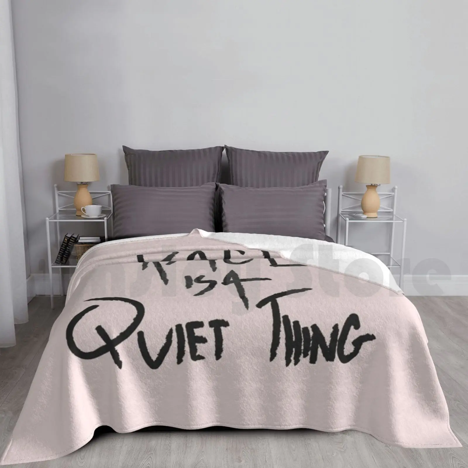 

Rage Is A Quiet Thing-Simmer Blanket Fashion Custom Rage Simmer Text Hipster Pop Music Alternative Paramore