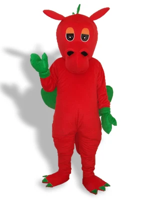 Professionele Red Wings Dinosaurus Mascotte Kostuum Adult Birthday Party Fancy Dress Halloween Cosplay Outfits Kleding Xmas