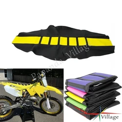 Motocross Racing Ribbed Traction Seat Cover for Suzuki DR650 DRZ RM RMZ RM-Z 650 125 250 450 TE TX TC Kawasaki Yamaha Honda BMW