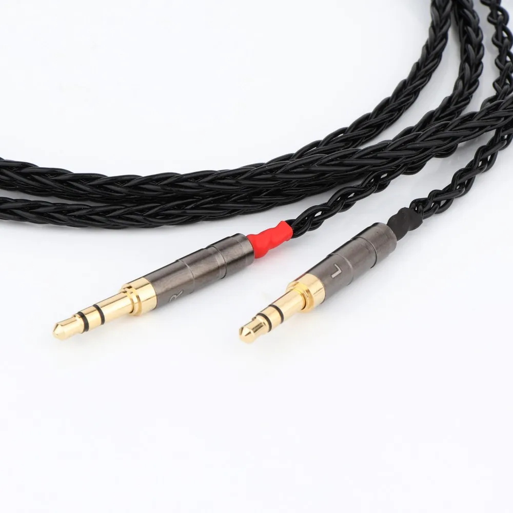 8-жильный посеребренный кабель для наушников Denon AH-D600 D7100 Hifiman Sundara Ananda HE1000se HE6se he400