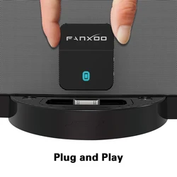 Fanxoo DockPro 30 pin Bluetooth Adapter 5.0 for Bose Sounddock JBL SONY YAMAHA Stereo and other iPhone iPod Docking Station