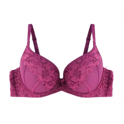 Women Lingerie Bras for Push Up Lace Floral Bra Padded  Top Underwired Underwear Plus Size 8Color 3/4 Cup 34-38 C-D