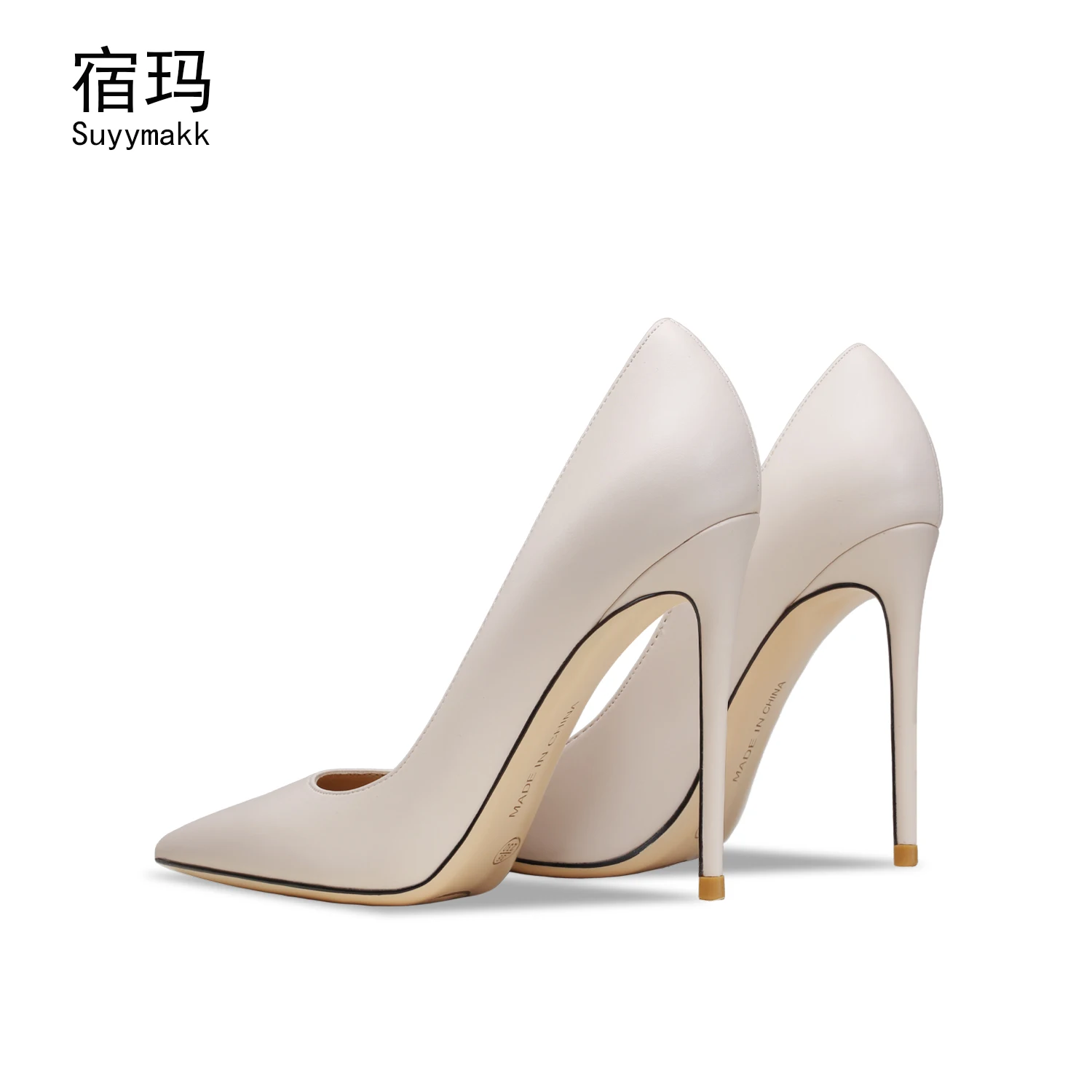 Heels for women shoes woman 2024 trend Real Leather Elegant Woman Shoes With Low Heel Luxury White Matte Classic Pumps Pointed T