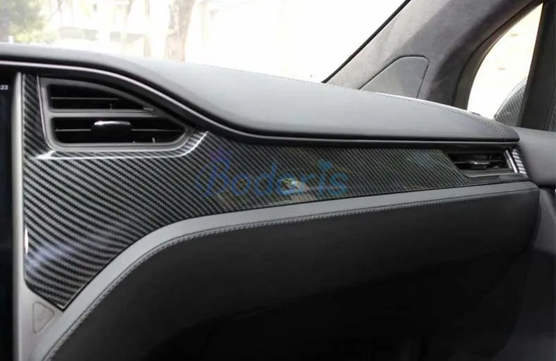 Interior Dashboard Control Mouliding Trim Garnish Panel Car Styling For LHD Tesla Model X 2016 2017 2018 Accessories