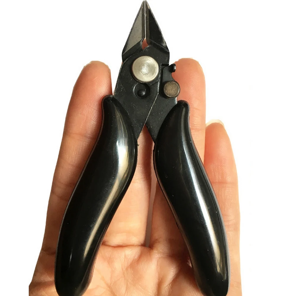 3.5 Inch Diagonal Pliers Small Soft Cutting Electronic Pliers Mini Wire Cutters Wire Insulated Rubber Handle Model Hand Tools