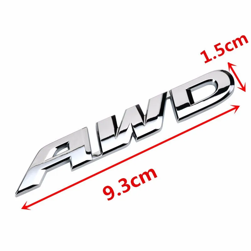 3D Car Styling Chrome Metal AWD Sticker For Kia Ceed Sorento Sportage Emblem 2017 2018 2019