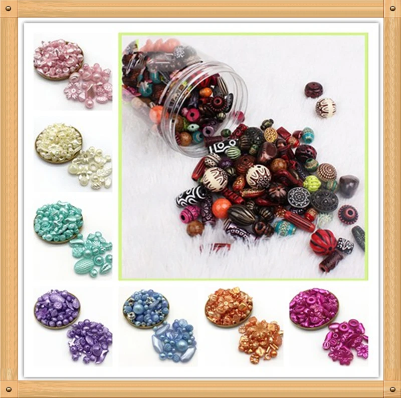 Wholesale 20g Random Acrylic Beads mixing Beads Style for DIY Handmade Bracelet Jewelry Making Accessories