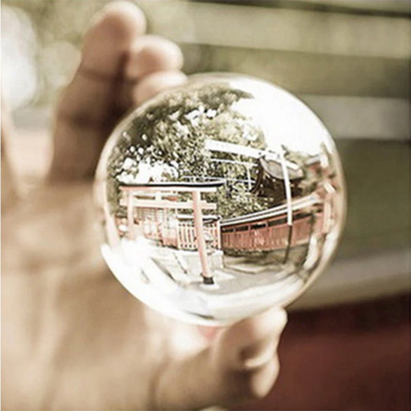 Clear Glass Crystal Ball, Healing Sphere, Photography Props, Lensball Decor, Photo Gift for Outdoor Photography, Hot, 2024