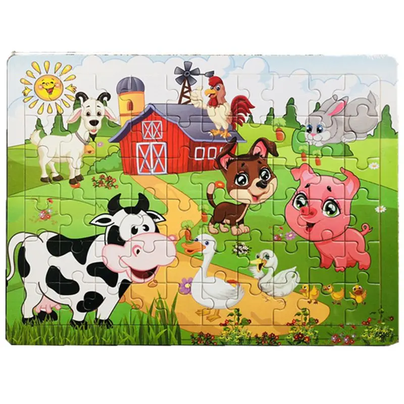 

Kids Puzzles Age 3-8 | 60 Piece Puzzles Preschool Educational Learning Toys for Toddlers | Wooden Jigsaw Puzzles Toy Set of 4 Th