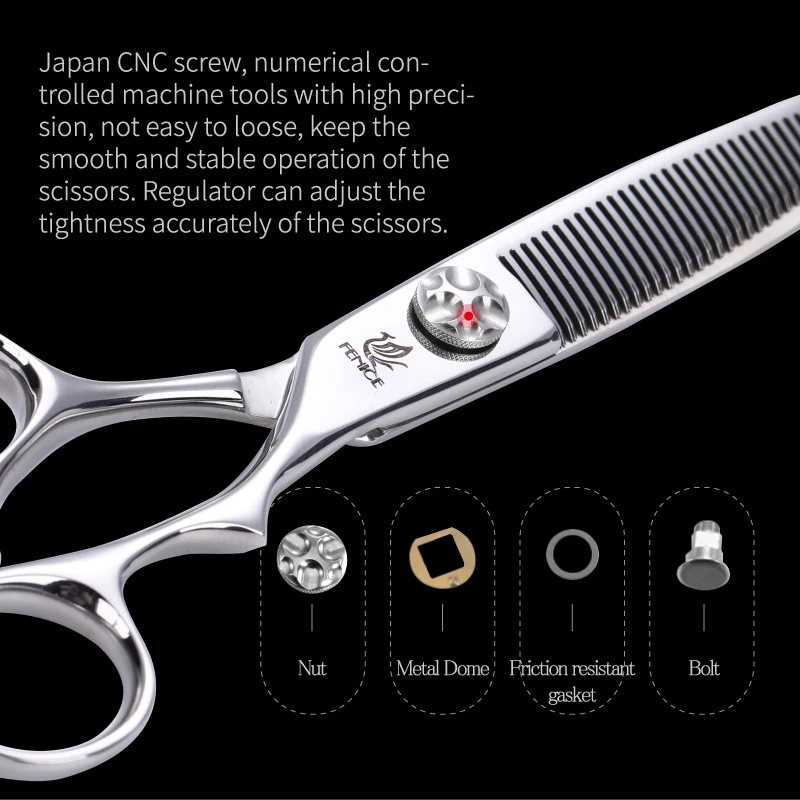 Fenice Professional Japan ATS314 Barber Salon High-end Thinning Scissors Hairdressing Straight Shears