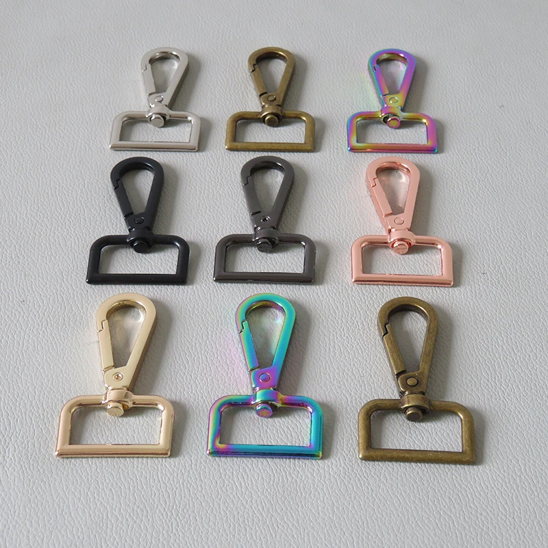 

20Pcs/Lot Metal Hardware Snap Hook Lobster Clasp Pet Leads Carabiner Belt Buckles DIY KeyChain Bag Sewing Parts DIY Accessories