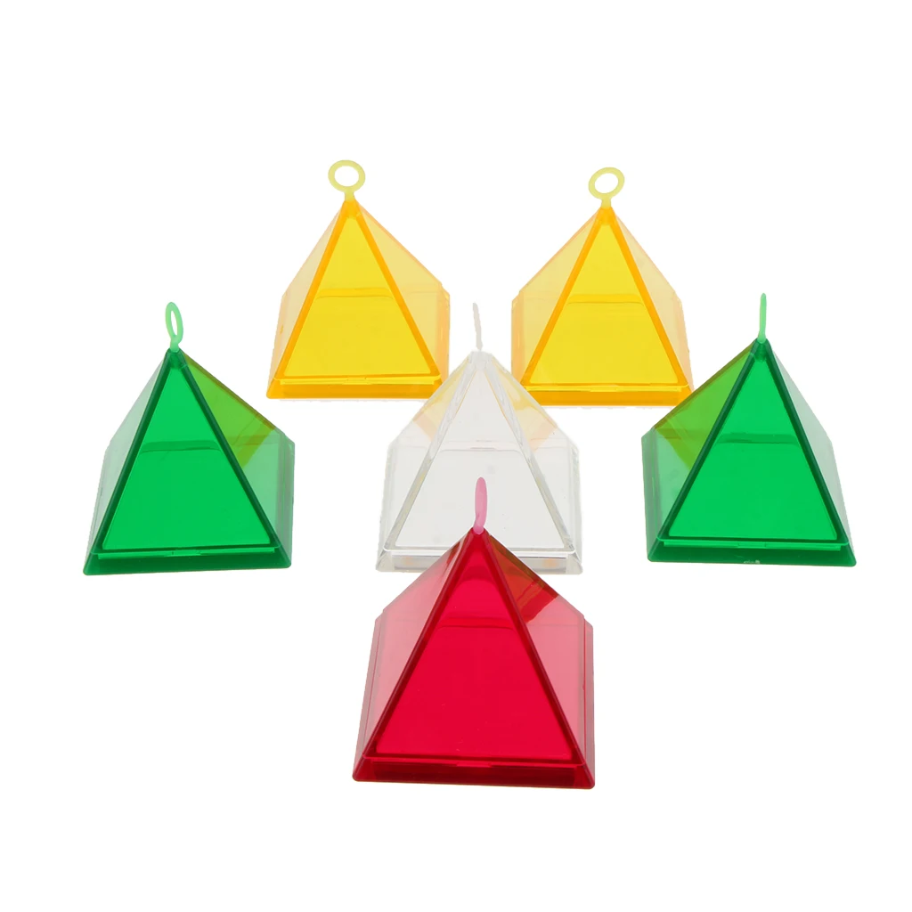 MagiDeal Pack of 6 Helium Balloons Pyramid Pendant Bearing Weight Block Party Supplier