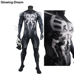 High Quality New Arrival Fullbody Muscle Padding Black Spider 2099 Cosplay Costume 2099  Costume With Mirror Lens