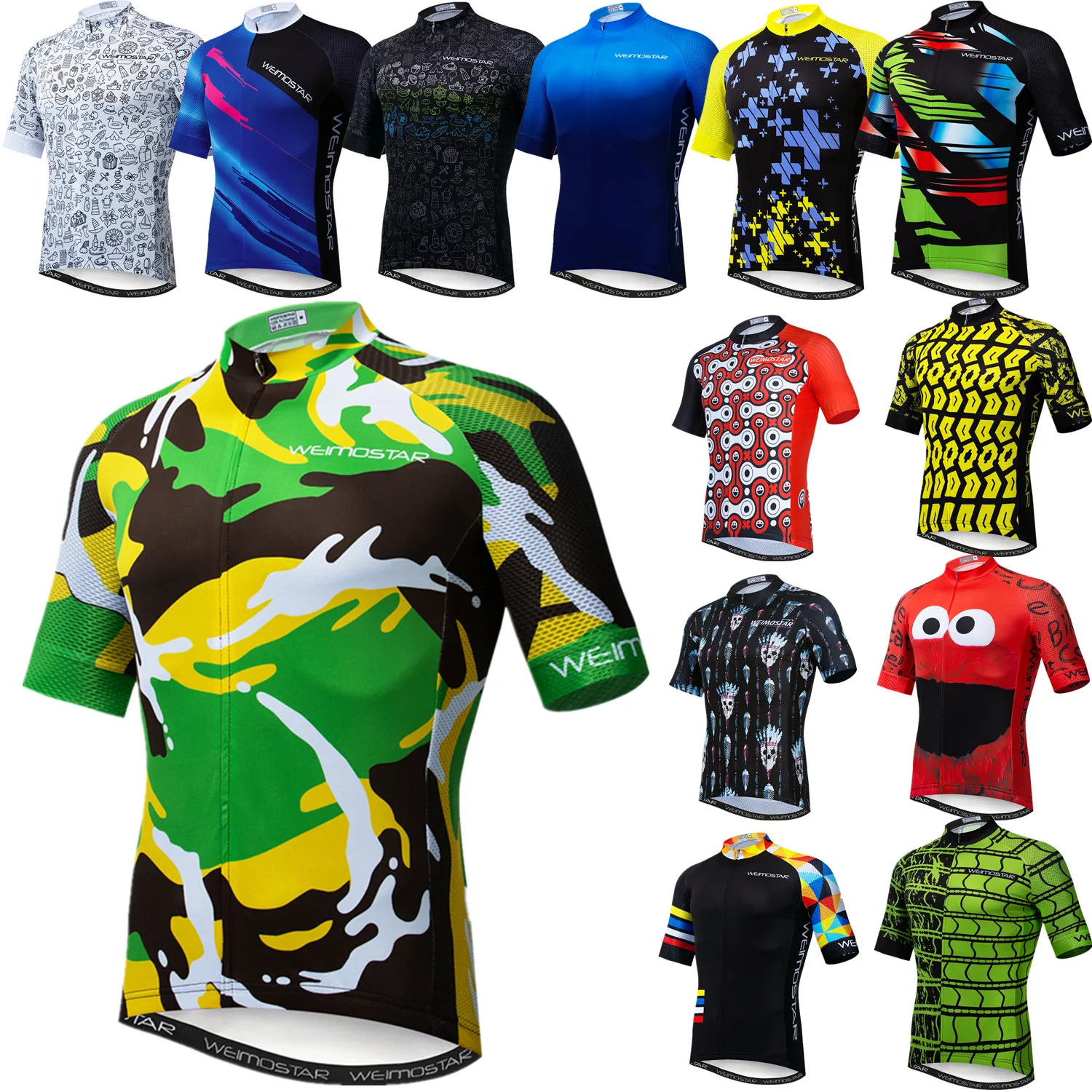 

Quick Dry Men's Cookie Bicycle Cycling Clothing Maillot Ciclismo Breathable MTB Bike Jersey Shirt hombre bicicleta