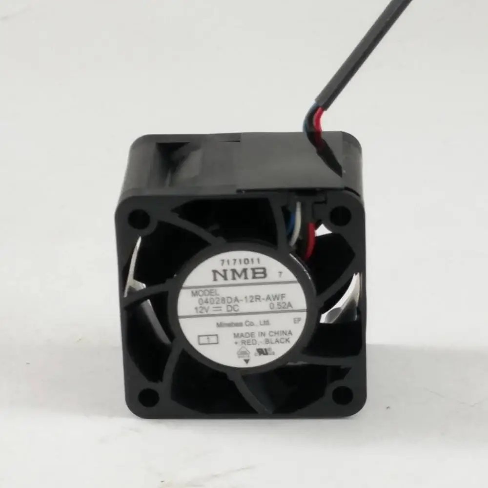 New NMB-MAT 04028DA-12R-AWF12V 0.52A  4028 40MM 4CM 40 * 40 * 28 mm 1U 2U Server Fan Big power Cooling Fan 4PIN