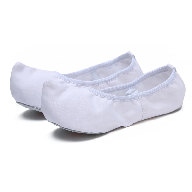 USHINE Quality canvas Cowhide leather soles classical ballet dance indoor practice yoga Gogo Korean dance shoes woman man