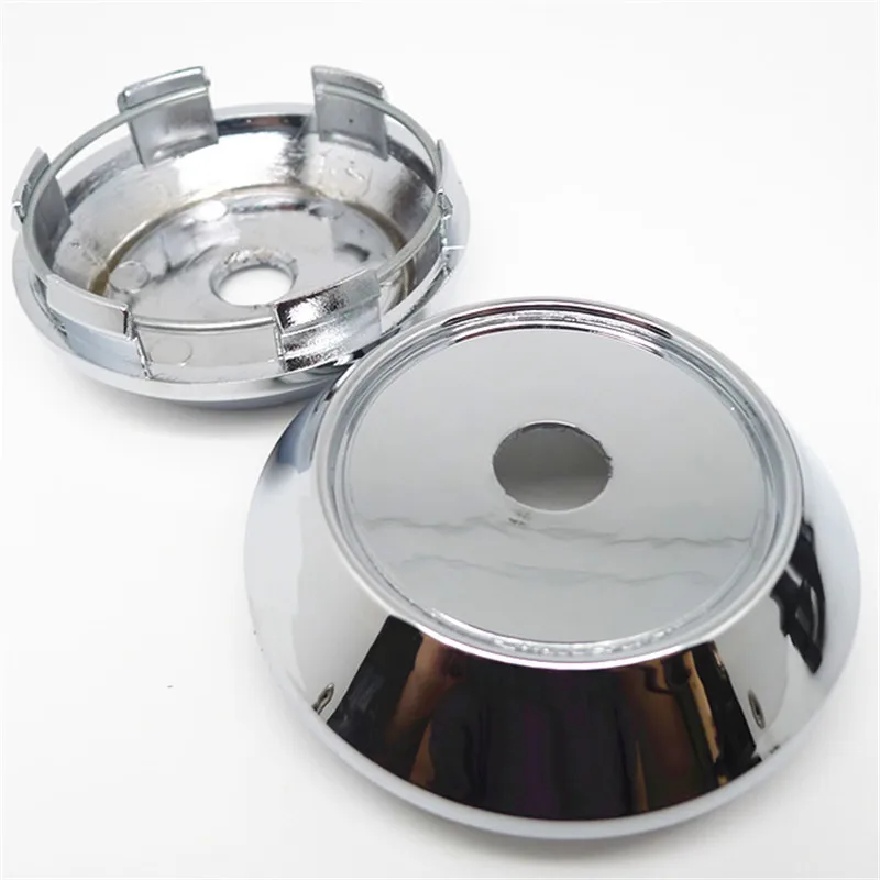 4pcs 68mm Wheel Center Cap Car Styling Rims Hubcap Cover Empty 62mm Chrome No Logo