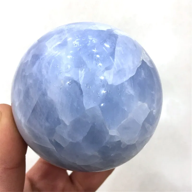 Natural Aquamarine Crystal Sphere Beautiful Kyanite Quartz Stone Ball 5CM-9CM  1PC