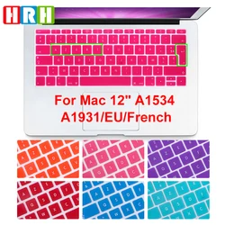 Azerty französisch silikon tastatur abdeckung eu layout für macbook new pro 13 