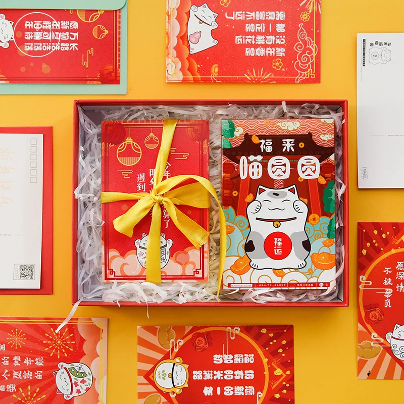 30Sheets/Set Lucky Cat style Postcard /Greeting Card/Message Card/Christmas and New Year gifts