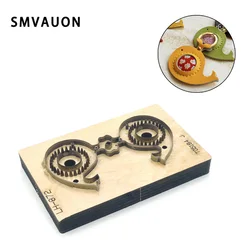 Wooden Die Cuts for DIY Handmade Leather Key Pendant, Cutting Dies, Laser Mold